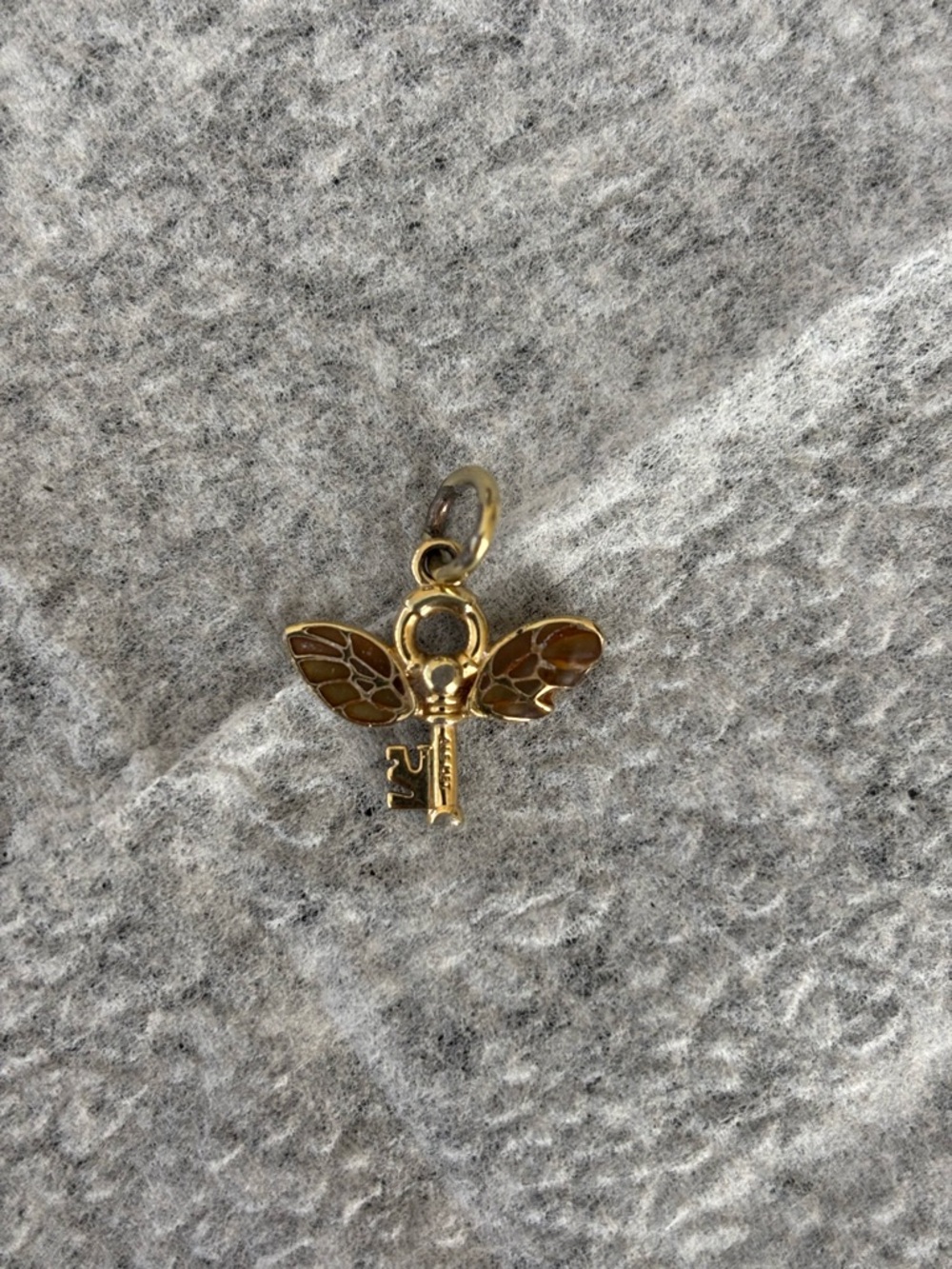 Pandora Gold Plated Harry Potter Winged Snitch Key Charm with Enamel Wings